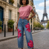 Chérine | Elegant Floral Pants