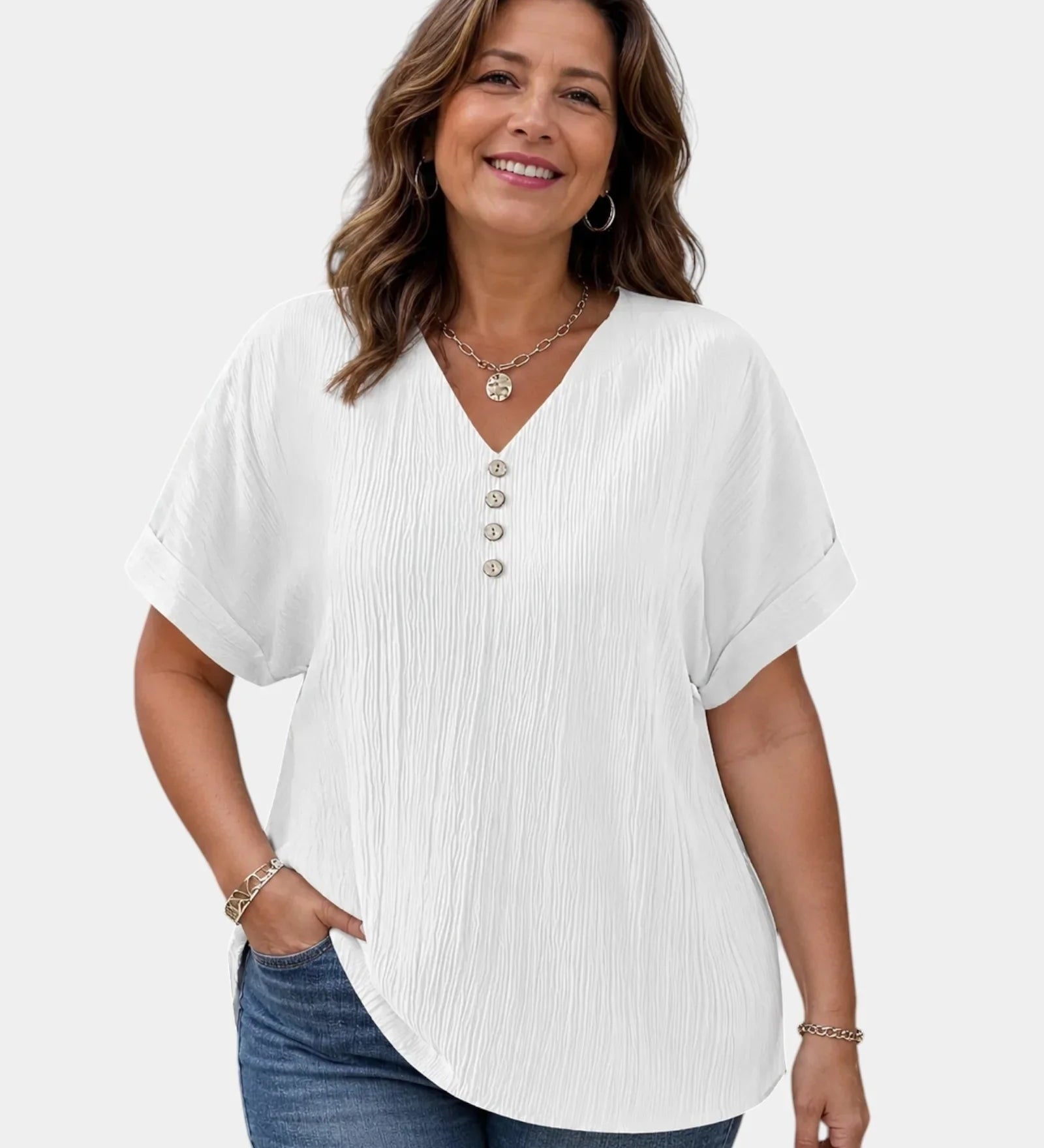 Alwena | V-Neck Blouse
