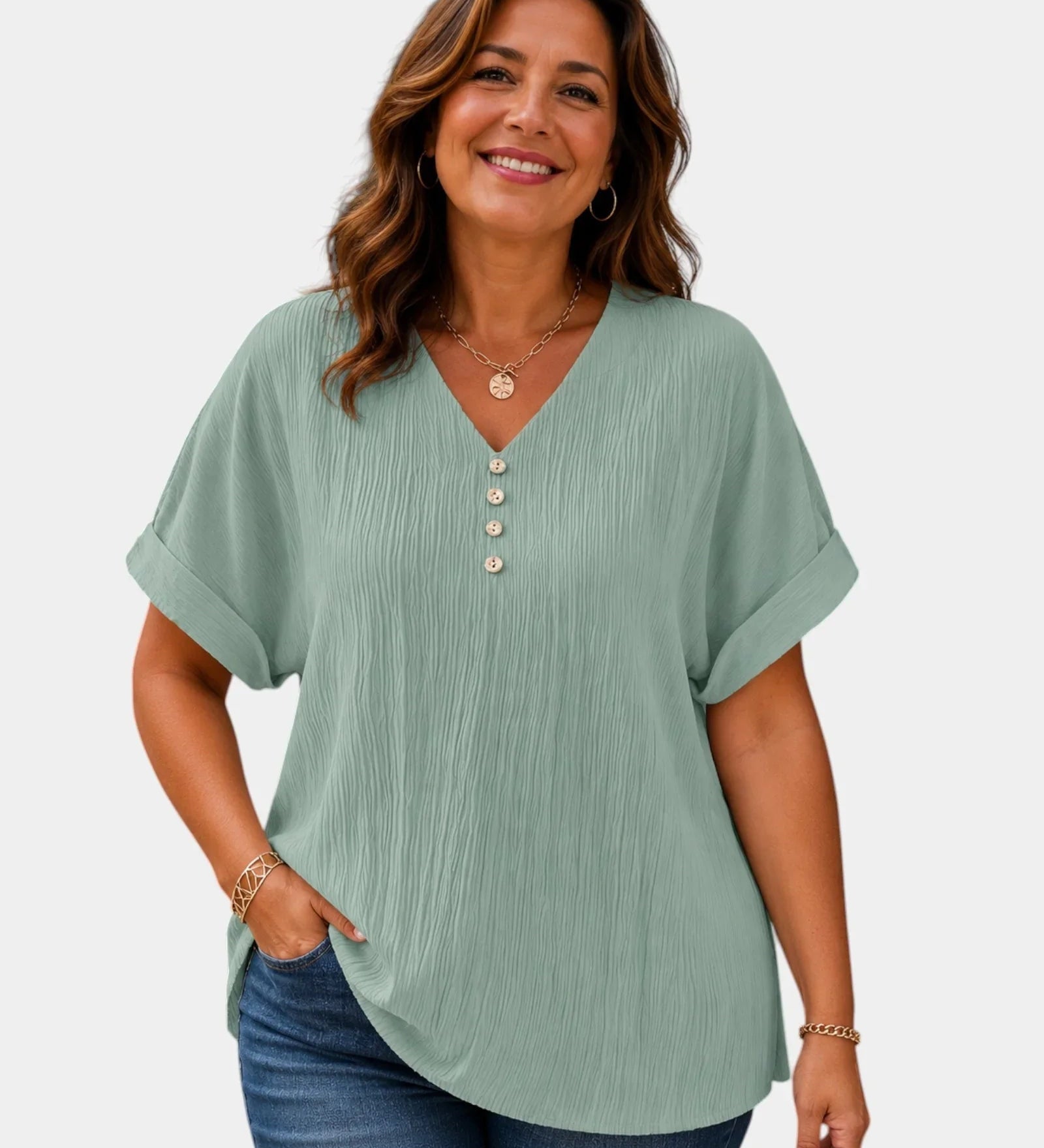 Alwena | V-Neck Blouse
