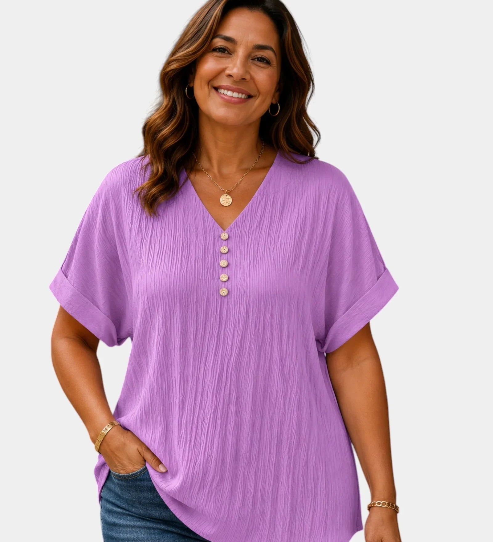 Alwena | V-Neck Blouse