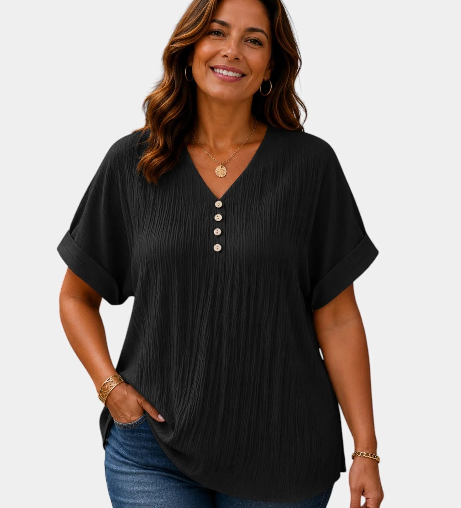 Alwena | V-Neck Blouse