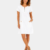Cherry | Dress with zipper and pockets