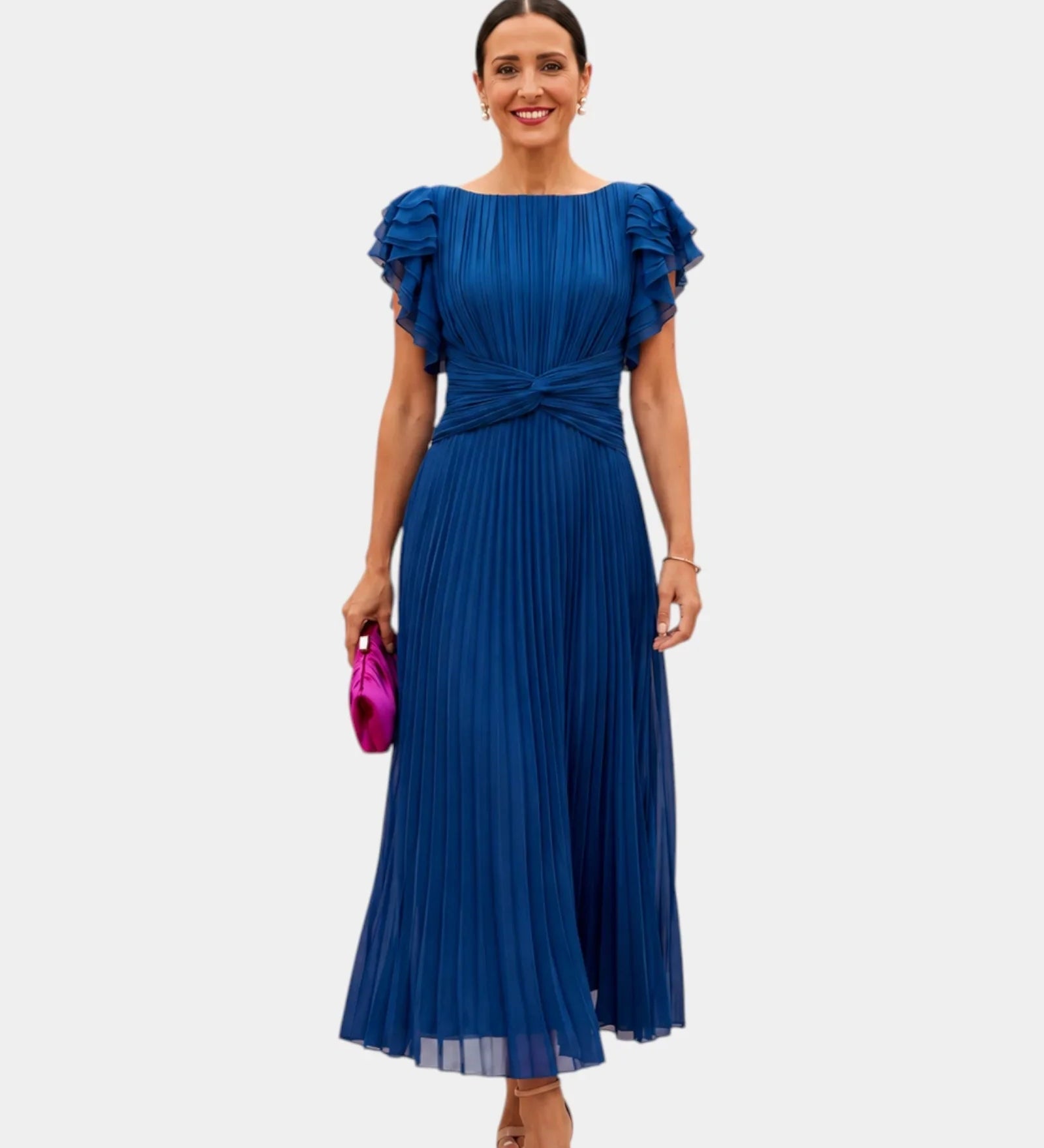 Wiam | Elegant Pleated Maxi Dress