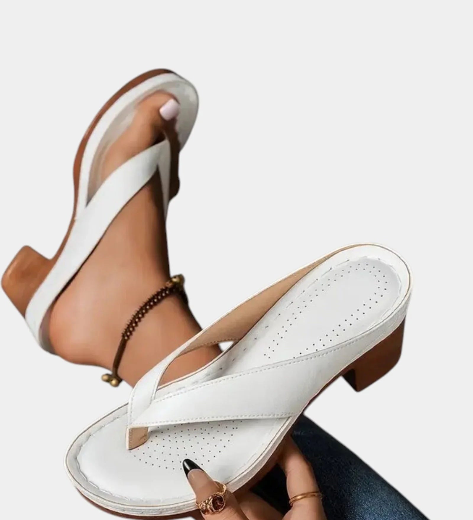 Aliénor | Comfortable Sandals with Thick Heel