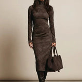 Sara | Midi Velvet Dress