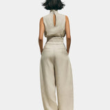 Falyne | Minimalist Tank Top and Wide Leg Pants Set