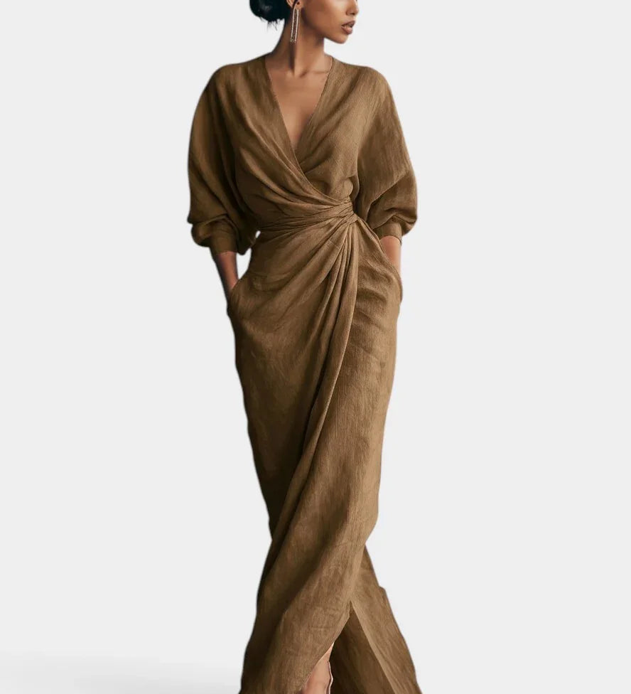 Sidonie | Minimalist Maxi Dress Pink