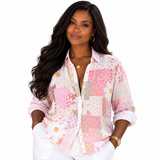 Stephanie™ | Patchwork Daisy Blouse