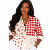 Heather™ | Country Patchwork Blouse