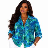 Diana™ | Peacock Grace Blouse