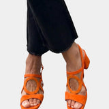 Guillelmine | Square-Toed Sandals with Rounded Cut
