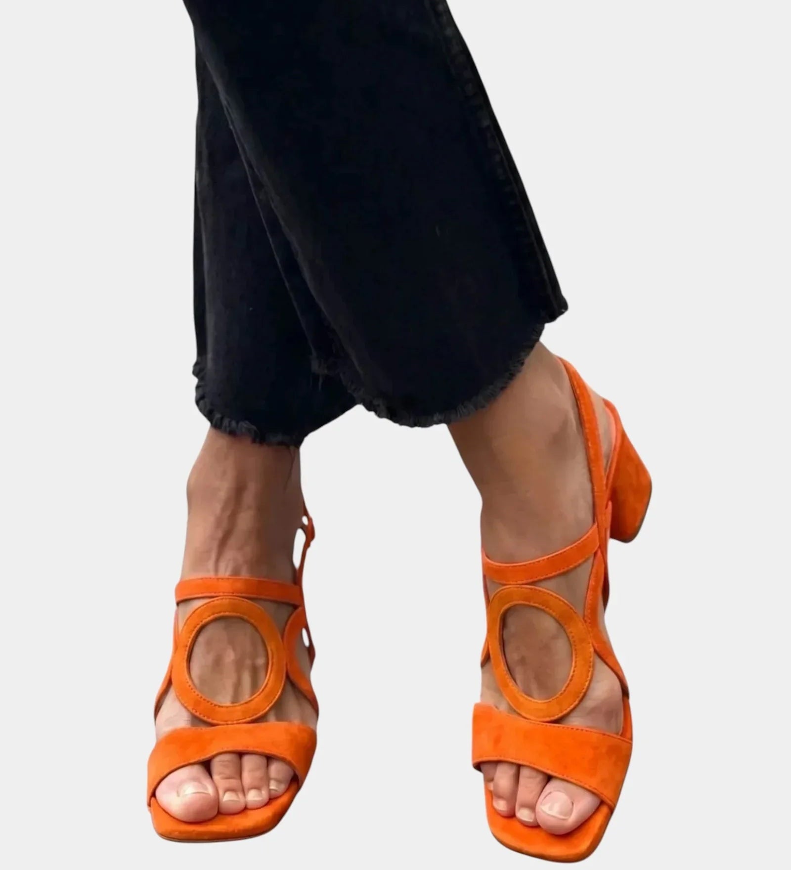 Guillelmine | Square-Toed Sandals with Rounded Cut