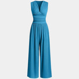 Sultana | Chic sleeveless jumpsuit with wide legs