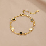 Victory | Onyx and White Stone Bracelet