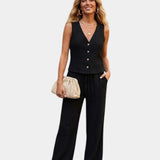 Vivette | Elegant Pants and Top Set