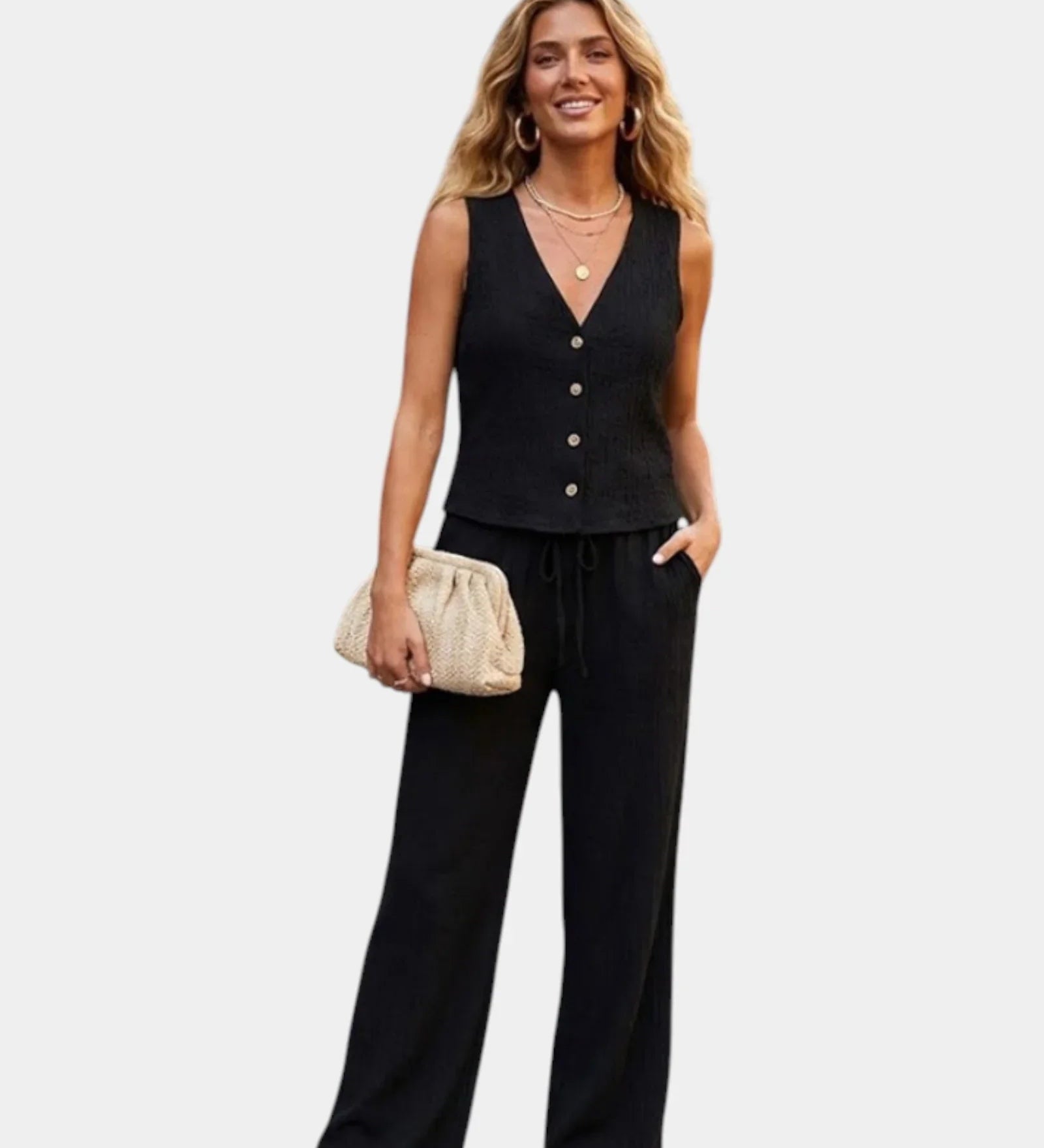 Vivette | Elegant Pants and Top Set
