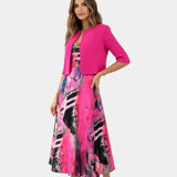 Stacy | Fluid Midi Dress with Matching Jacket