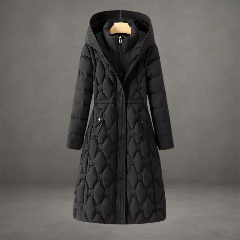Briseida | Long down coat with hood