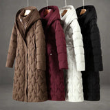 Briseida | Long down coat with hood