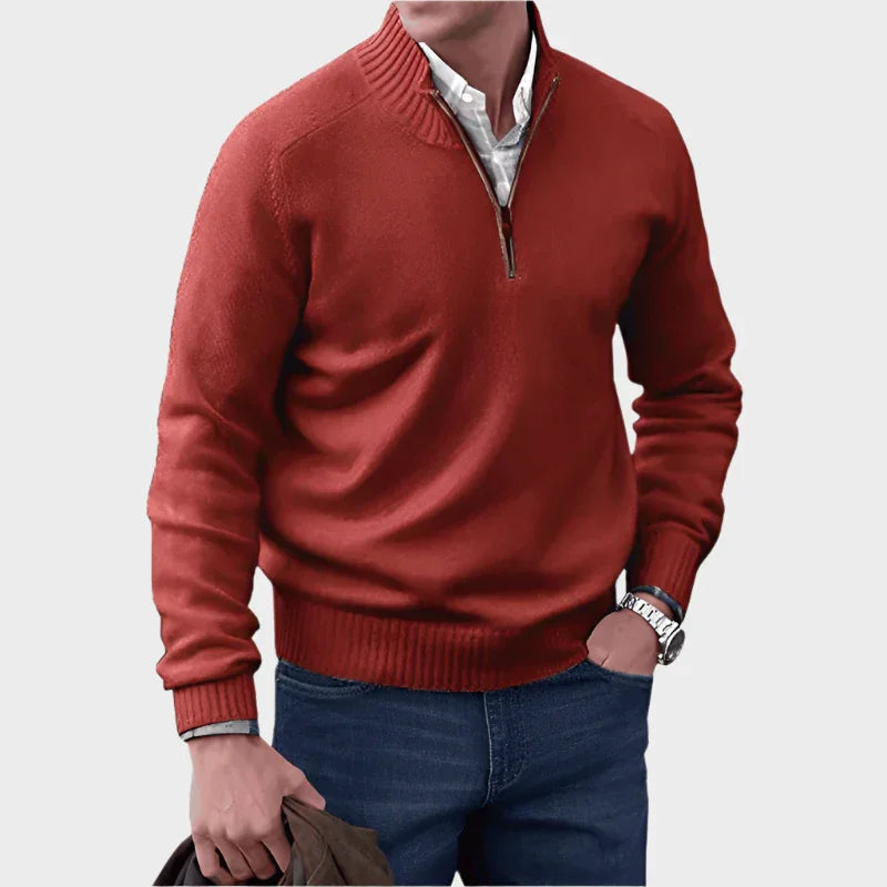Malik | Elegant Zip Sweater