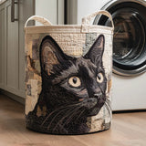 Rustic Black Laundry Basket