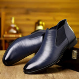 Simon | Elegant Leather Ankle Boots