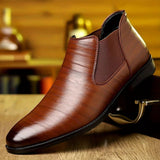 Simon | Elegant Leather Ankle Boots
