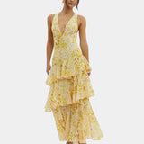Isa | Elegant Floral Maxi Dress