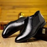 Simon | Elegant Leather Ankle Boots