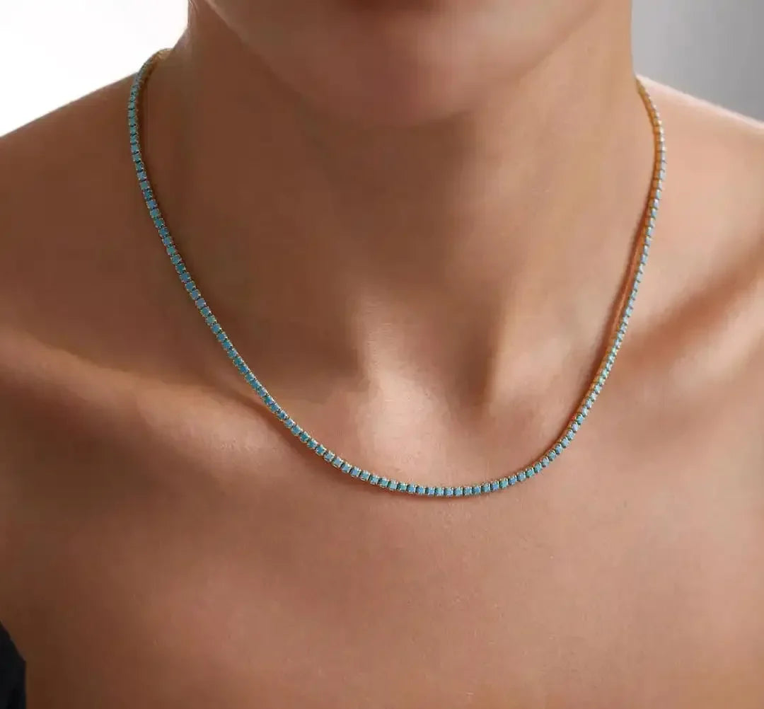 Valérie | Vintage Turquoise Stone Necklace
