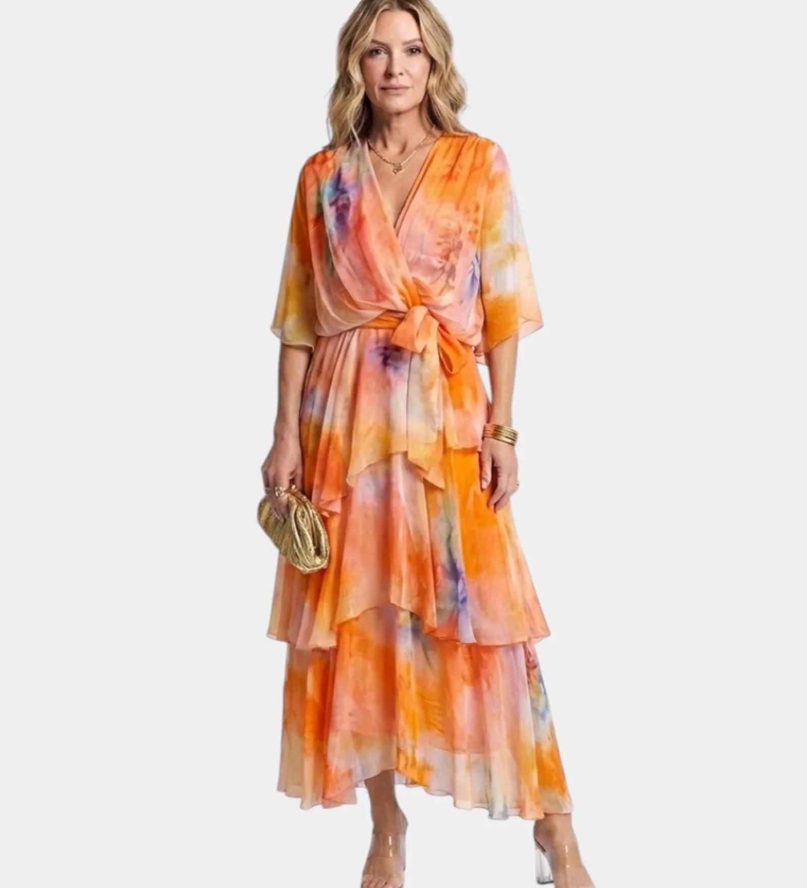 Gilda | Dress with Tie Belt