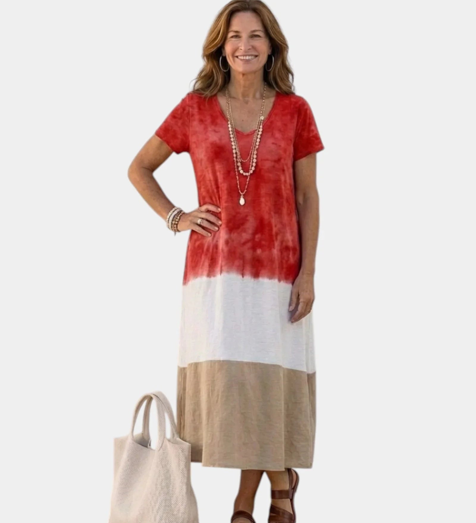 Mathéa | Color Block Midi Dress