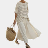 Rosalie | Striped Top and Flowing Pants