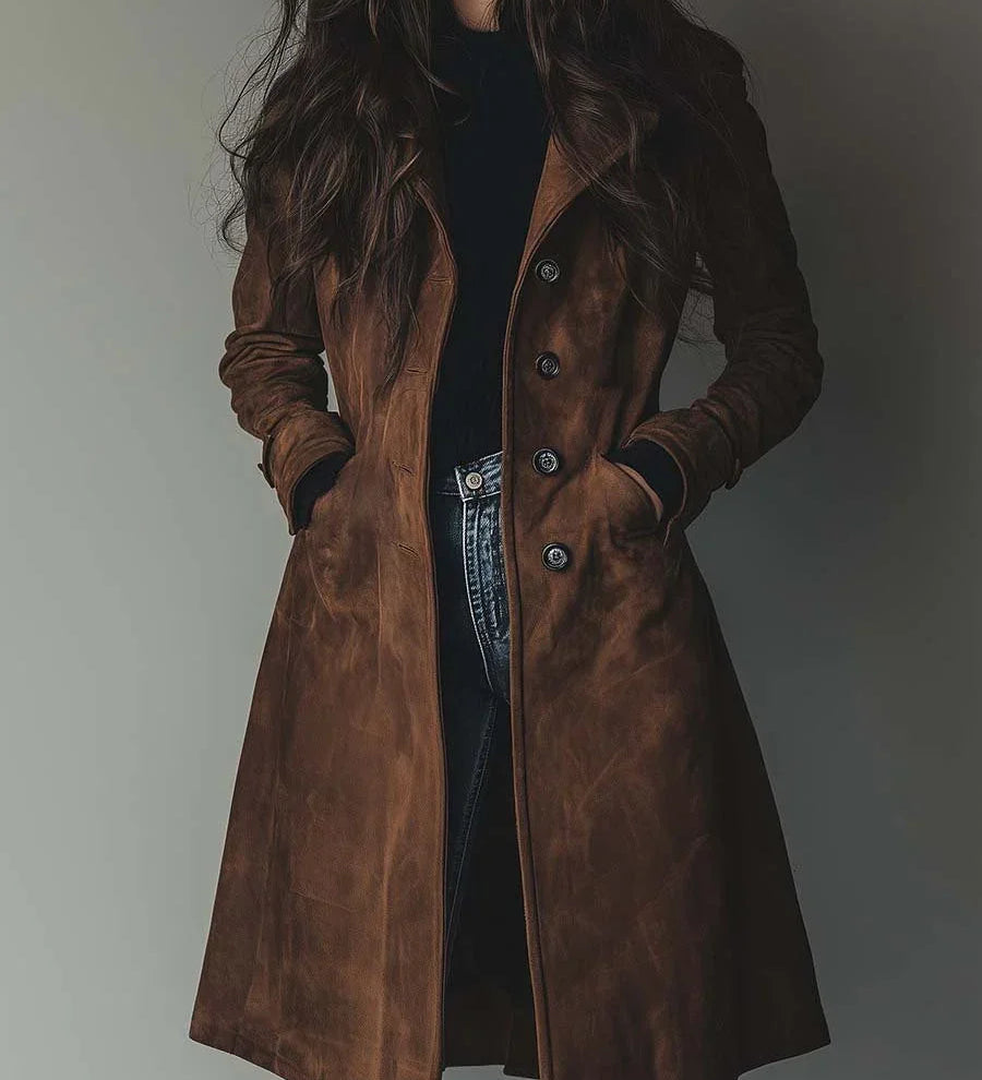 Sienna | Elegant Suede Trench