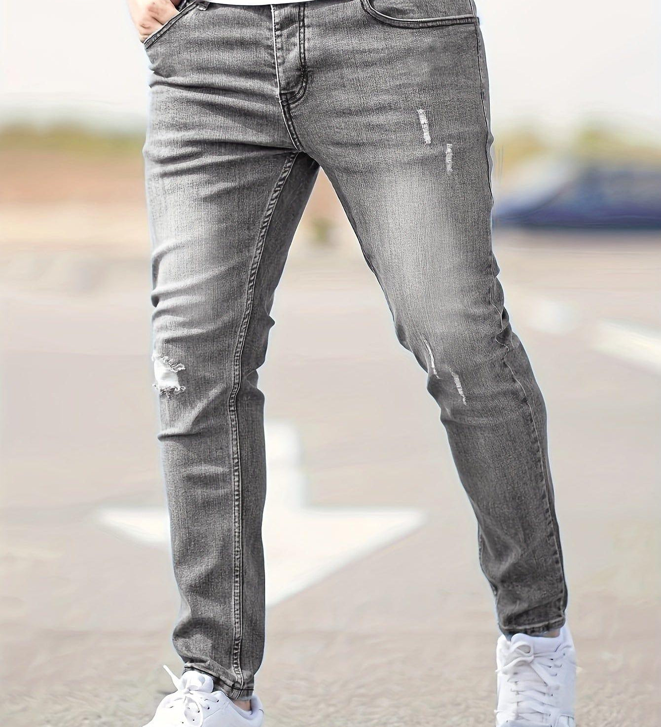 Alex | Trendy Ripped Slim Jeans