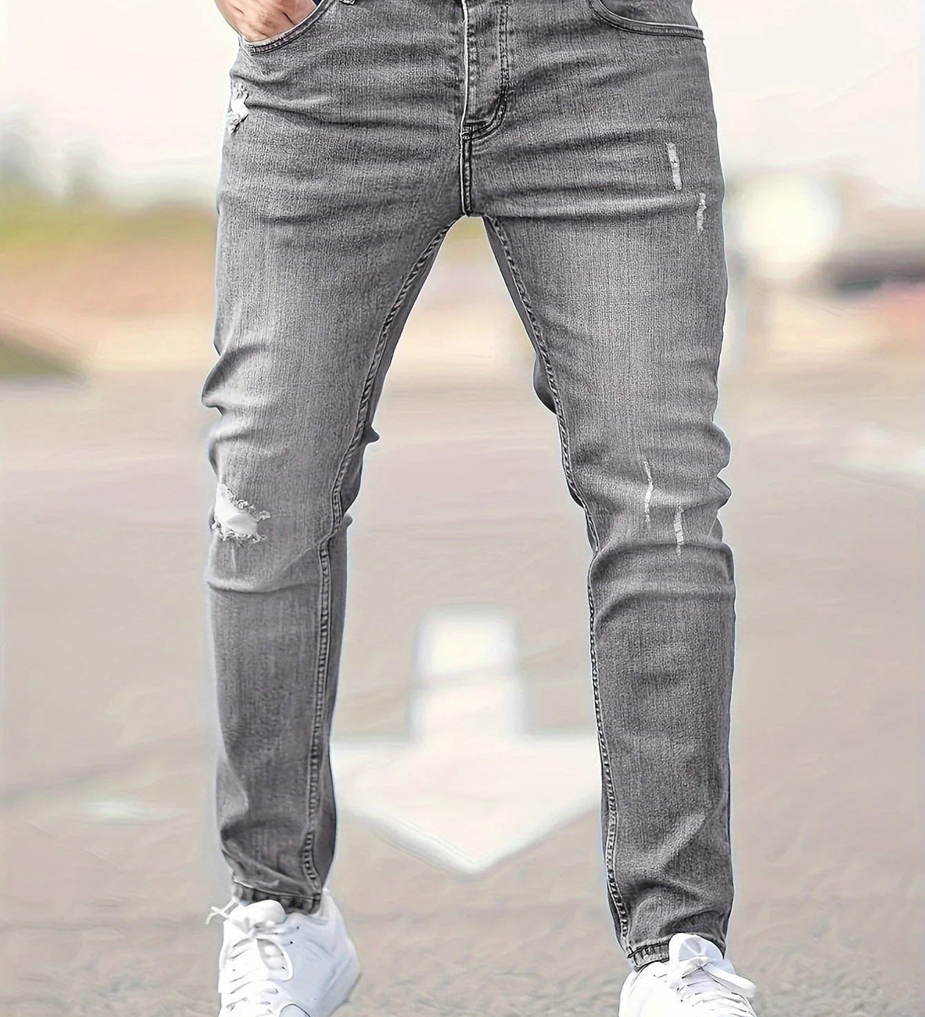 Alex | Trendy Ripped Slim Jeans