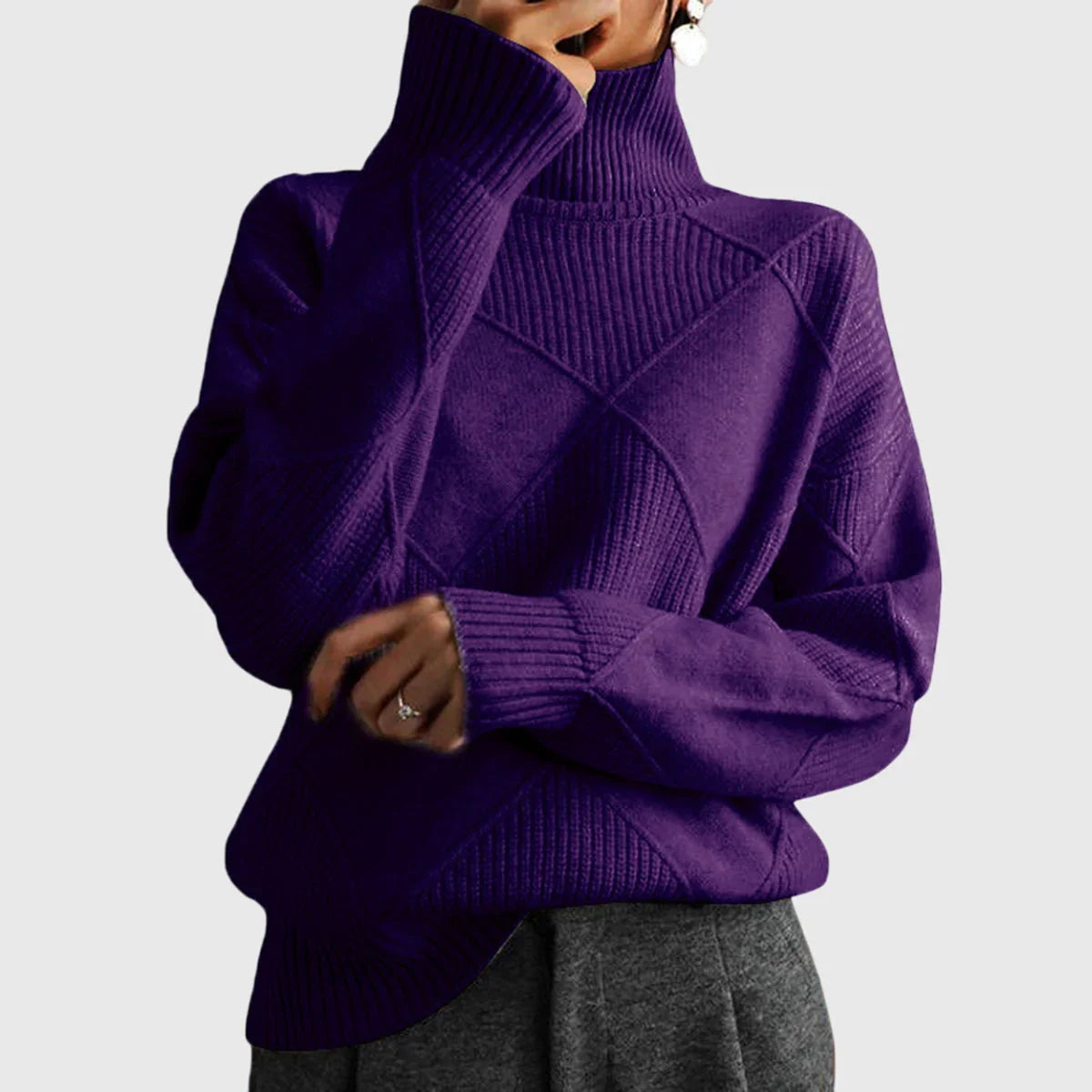 Lauren | High Neck Sweater