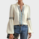 Lola | Vintage Blouse with V-Neck
