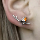 Flora | Cartoon Bird Earrings