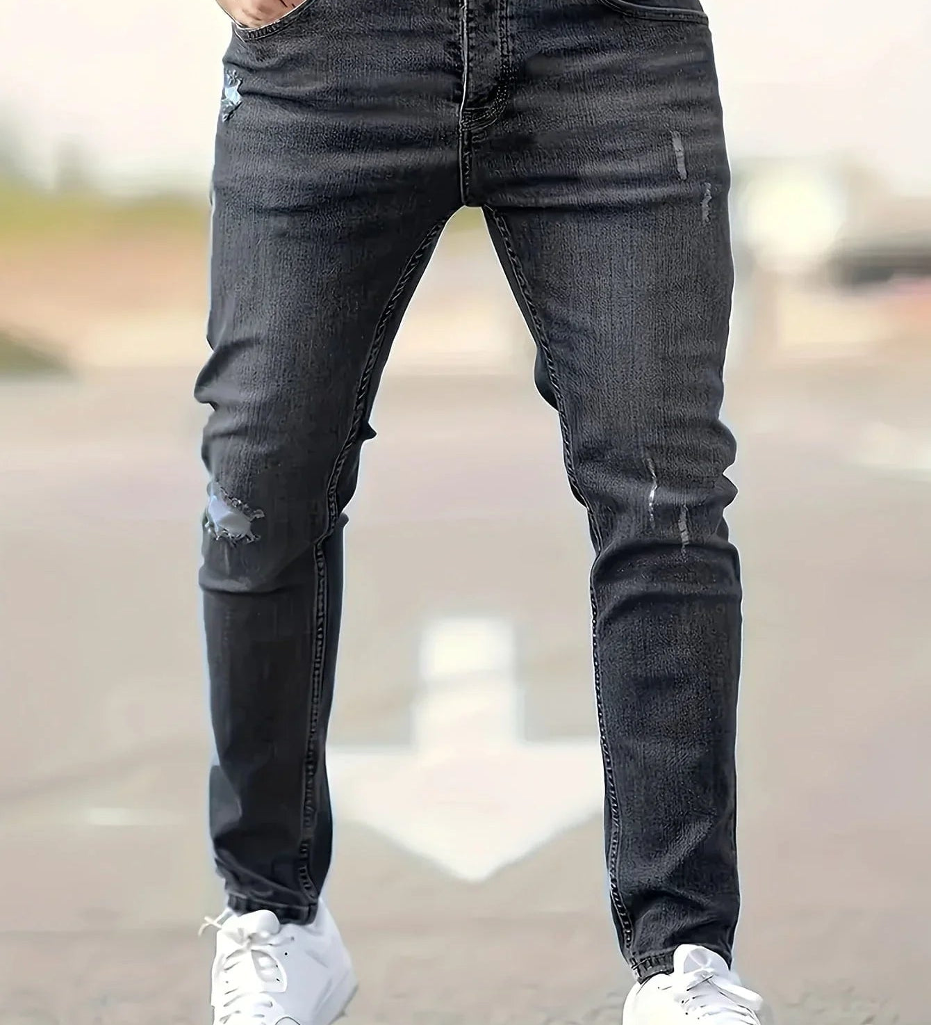 Alex | Trendy Ripped Slim Jeans