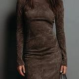Sara | Midi Velvet Dress