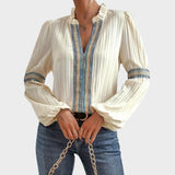 Lola | Vintage Blouse with V-Neck