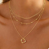 Pauline | Classic Layered Gold-Plated Necklace