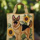 Floral Print Handbag “German Shepherd”