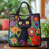 Handcrafted Bag “Enchanted Black Cat”