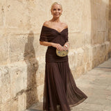 Camine | Elegant Brown Dress