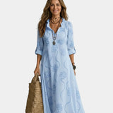 Savina | Maxi dress with embroidery