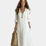 Savina | Maxi dress with embroidery