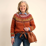 Simona | Chic Vintage Nordic Knit Sweater