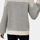 Rachael | Color Block Crew Neck Sweater